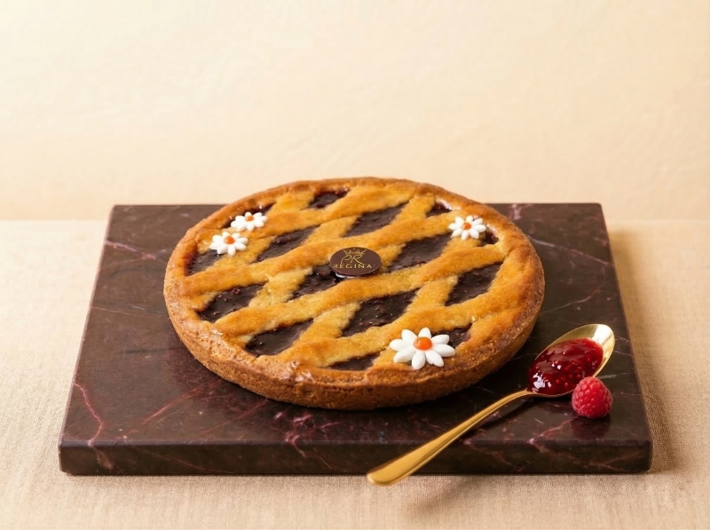 Crostata con marmellata lamponi
